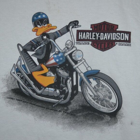 Harley Davidson Looney Toons Grand Canyon Arizona Graphic Draffy Duck T-shirt - Picture 14 of 16